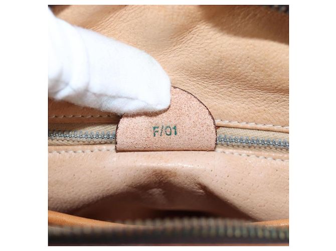 Céline CELINE Macadam Canvas Shoulder Bag PVC Leather Brown Gold - vista 24
