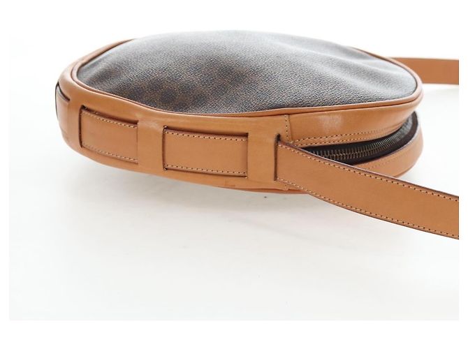 Céline CELINE Macadam Canvas Shoulder Bag PVC Leather Brown Gold - vista 5