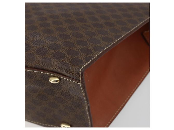 Céline CELINE Macadam Hand Bag PVC Leather 2way Brown Gold Tone - vista 12