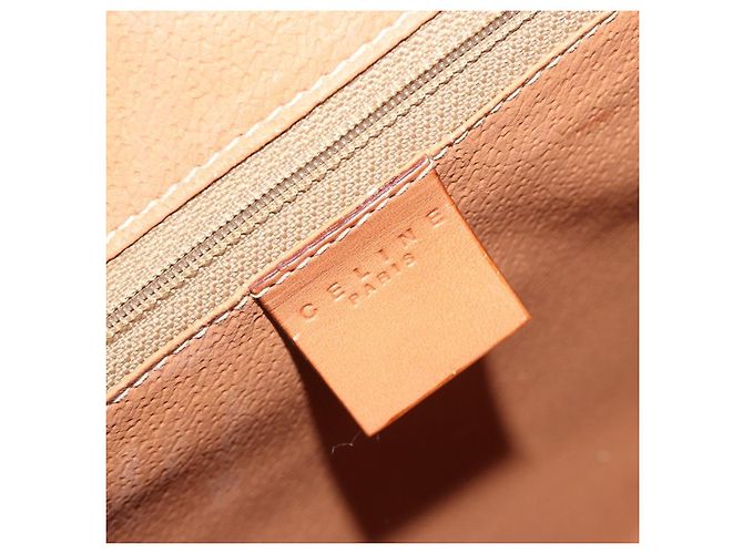 Céline CELINE Macadam Hand Bag PVC Leather 2way Brown Gold Tone - vista 18