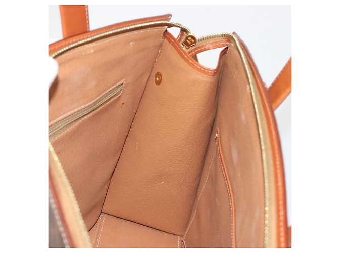Céline CELINE Macadam Hand Bag PVC Leather 2way Brown Gold Tone - vista 20