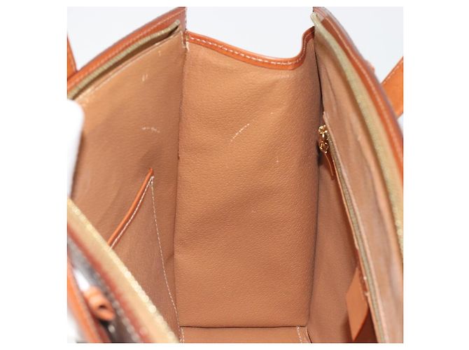 Céline CELINE Macadam Hand Bag PVC Leather 2way Brown Gold Tone - vista 21
