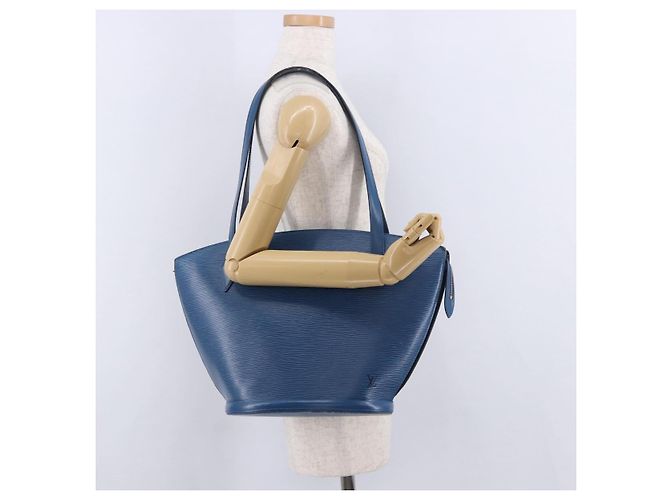 LOUIS VUITTON Epi Saint Jacques Shopping Shoulder Bag Blue M52275 - vista 22