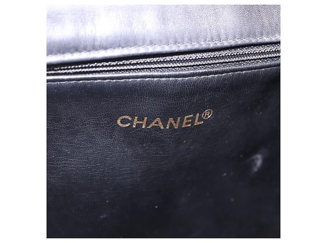 CHANEL Shoulder Bag Patent Black CC - view 16