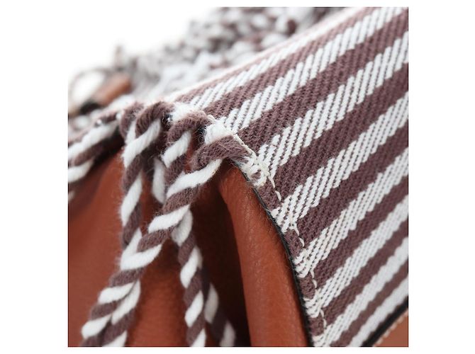 LOEWE Hammock Small Hand Bag Leather 2way Brown Silver - vista 12