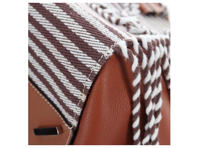 LOEWE Hammock Small Hand Bag Leather 2way Brown Silver - vista 13
