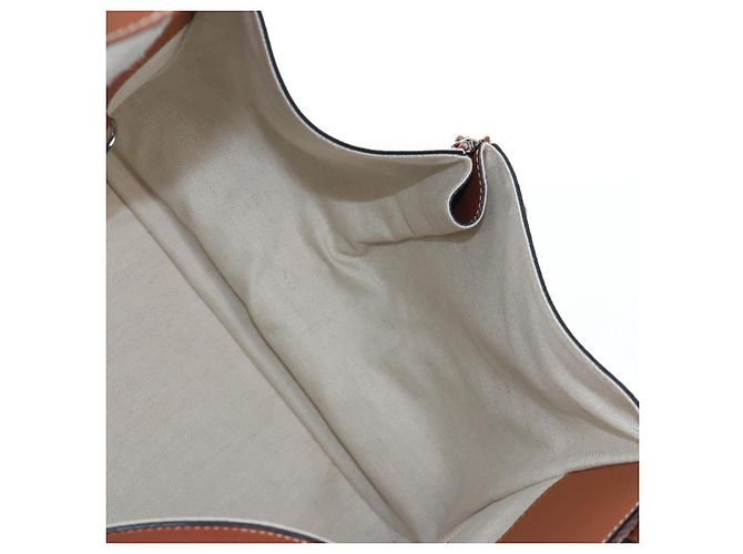 LOEWE Hammock Small Hand Bag Leather 2way Brown Silver - vista 20