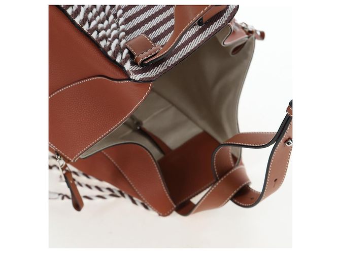 LOEWE Hammock Small Hand Bag Leather 2way Brown Silver - vista 6