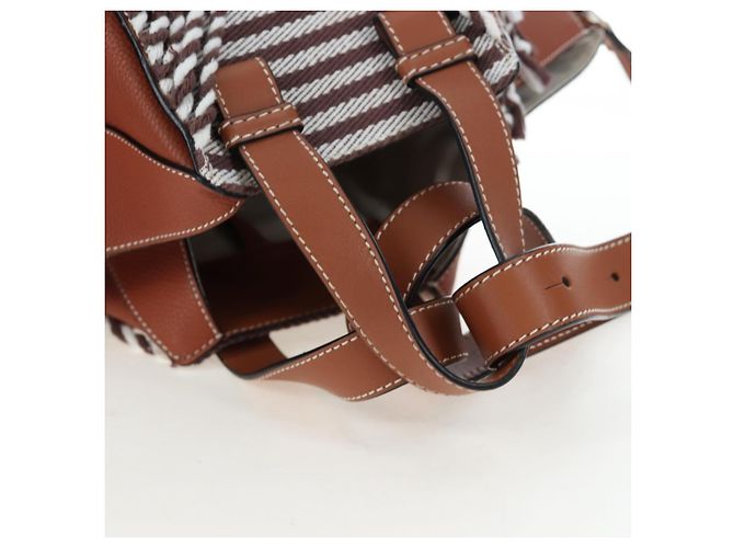 LOEWE Hammock Small Hand Bag Leather 2way Brown Silver - vista 7