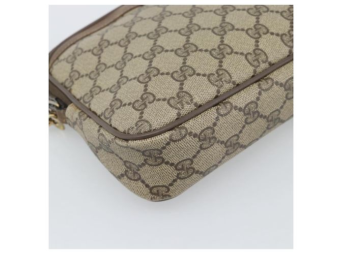 GUCCI Bolsa de Ombro GG Supreme PVC Beige Gold 40 02 068 - vista 11