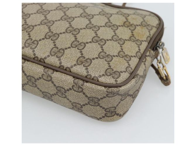 GUCCI Bolsa de Ombro GG Supreme PVC Beige Gold 40 02 068 - vista 12