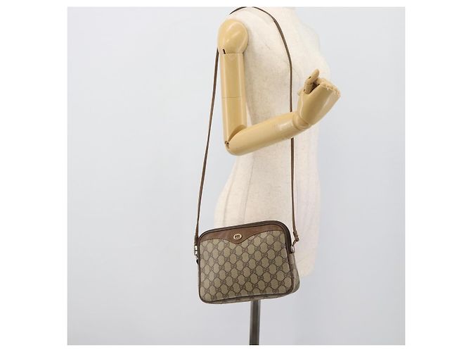 GUCCI Bolsa de Ombro GG Supreme PVC Beige Gold 40 02 068 - vista 20