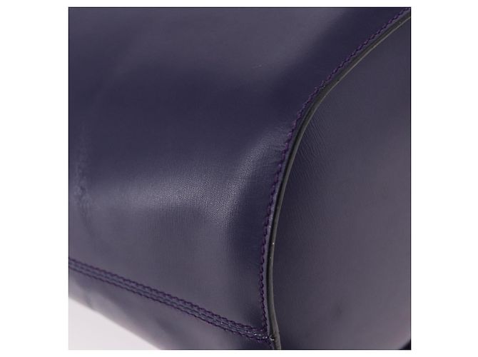 Céline CELINE Circle Shoulder Bag Leather Purple Gold - vista 8