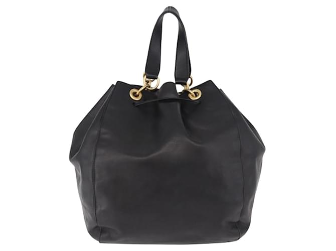 Céline CELINE Hand Bag Leather Black Gold - vista 2
