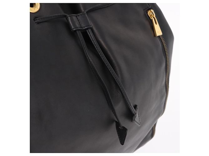 Céline CELINE Hand Bag Leather Black Gold - vista 9