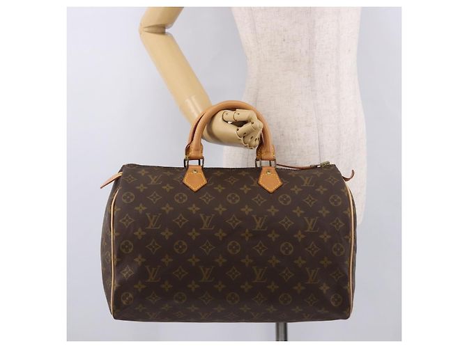 LOUIS VUITTON Monogram Speedy 35 Hand Bag Vintage M41524 LV - vista 21
