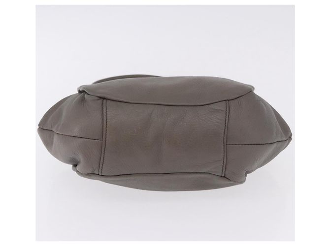 PRADA Shoulder Bag Leather Gray Silver - vista 5
