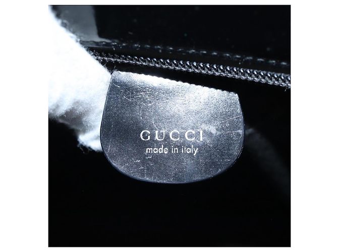 GUCCI Bamboo Hand Bag Canvas 2way Black Silver 002 1998 0353 - vista 20