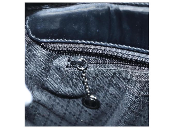 GUCCI Bamboo Hand Bag Canvas 2way Black Silver 002 1998 0353 - vista 23