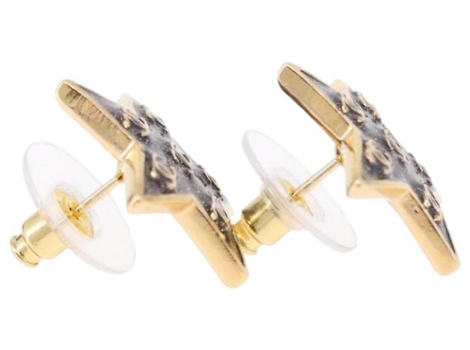 CHANEL Star Coco Mark Pierce Metal Gold Tone CC - vista 11