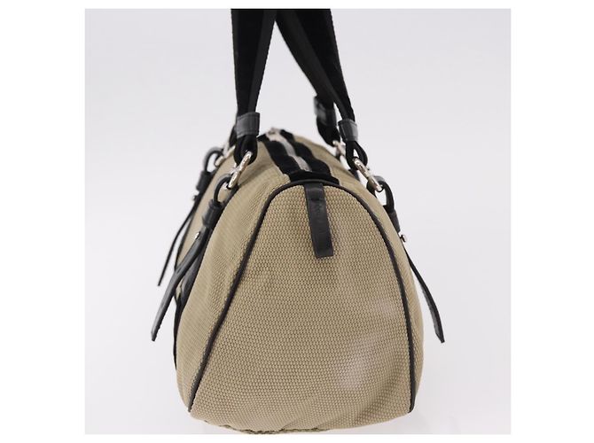 SAINT LAURENT Hand Bag Canvas Beige Silver - vista 3