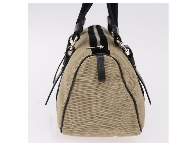 SAINT LAURENT Hand Bag Canvas Beige Silver - vista 4