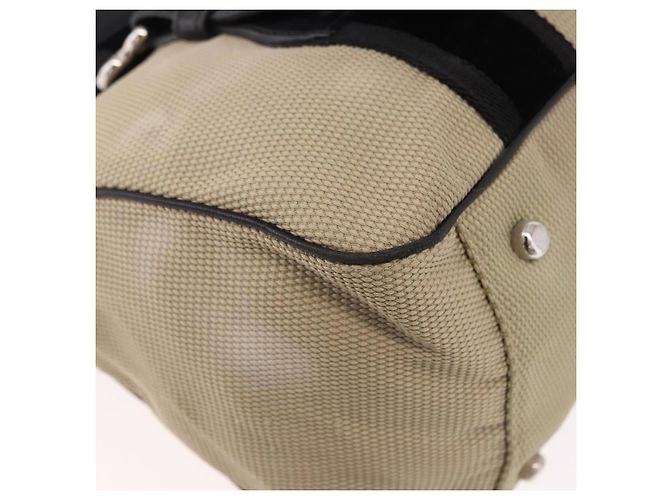 SAINT LAURENT Hand Bag Canvas Beige Silver - vista 9