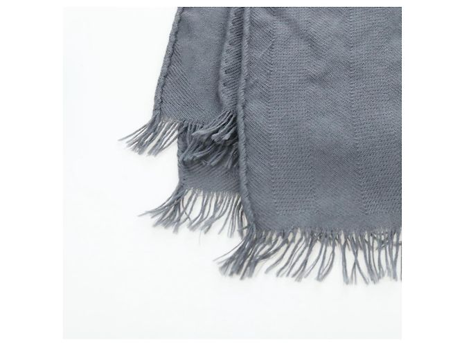 Hermès HERMES New Libris Stole Cashmere Gray - vista 12
