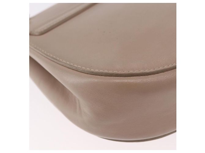 Chloé Chloe Drew Chain Shoulder Bag Leather Beige Gold - vista 15