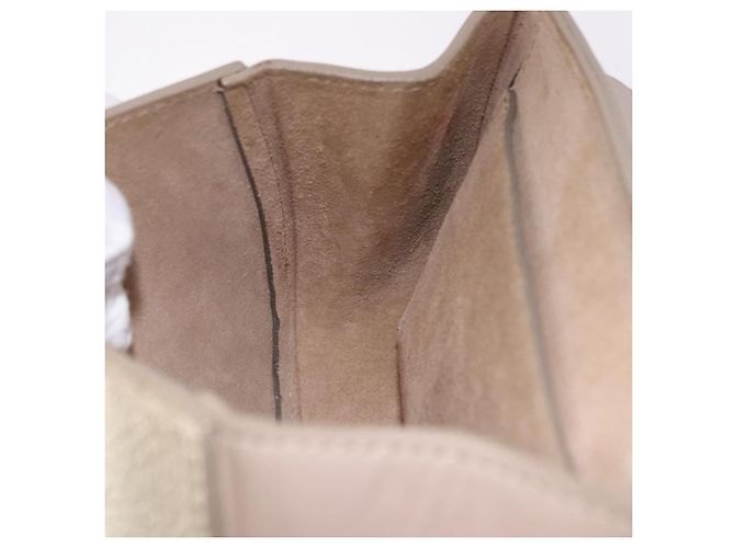 Chloé Chloe Drew Chain Shoulder Bag Leather Beige Gold - vista 20
