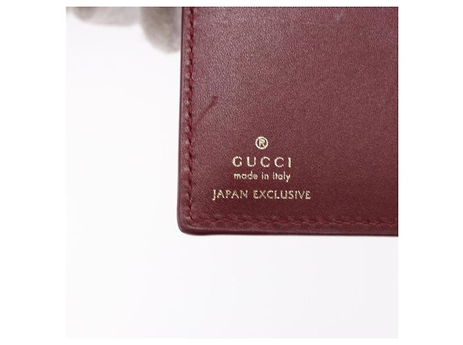 GUCCI Wallet Leather Higuchi Yuko Collaboration Bordeaux 847923 - vista 18