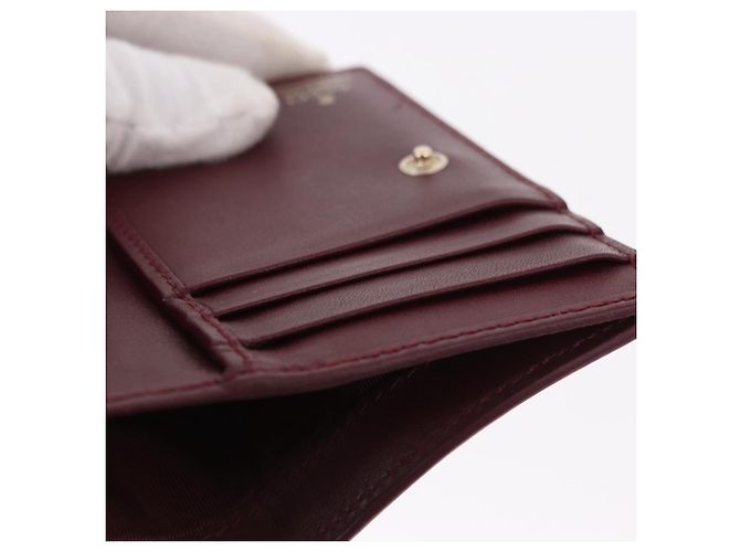 GUCCI Wallet Leather Higuchi Yuko Collaboration Bordeaux 847923 - vista 20