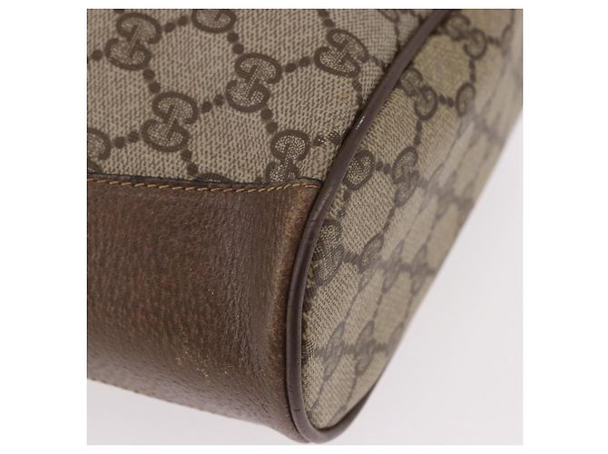 GUCCI GG Supreme Web Sherry Line Bag PVC Beige Gold 41 02 034 - vue 10