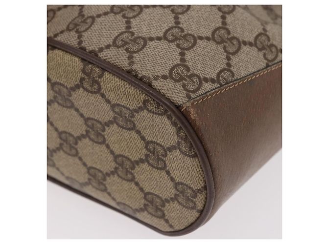 GUCCI GG Supreme Web Sherry Line Bag PVC Beige Gold 41 02 034 - vue 15