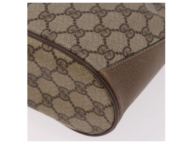 GUCCI GG Supreme Web Sherry Line Bag PVC Beige Gold 41 02 034 - vue 17