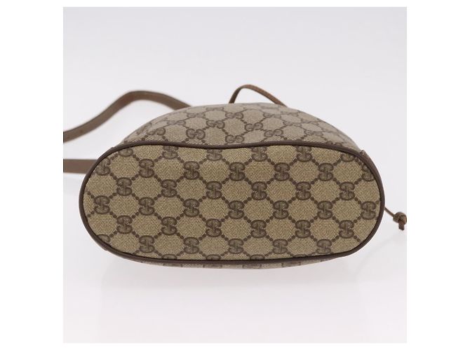 GUCCI GG Supreme Web Sherry Line Bag PVC Beige Gold 41 02 034 - vue 5