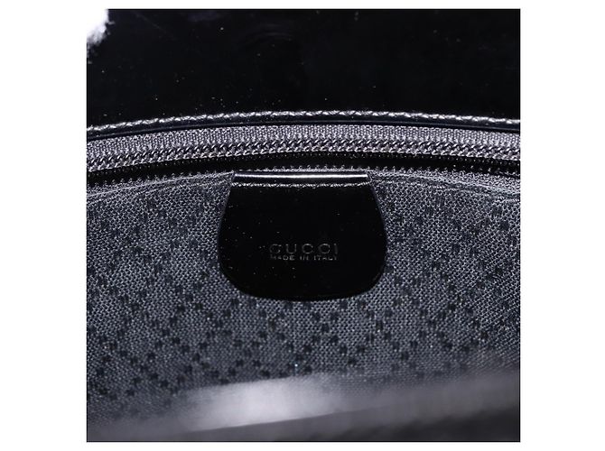GUCCI Bamboo Hand Bag Canvas Black Silver 000 1998 0540 - vista 17