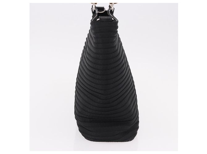 GUCCI Bamboo Hand Bag Canvas Black Silver 000 1998 0540 - vista 3