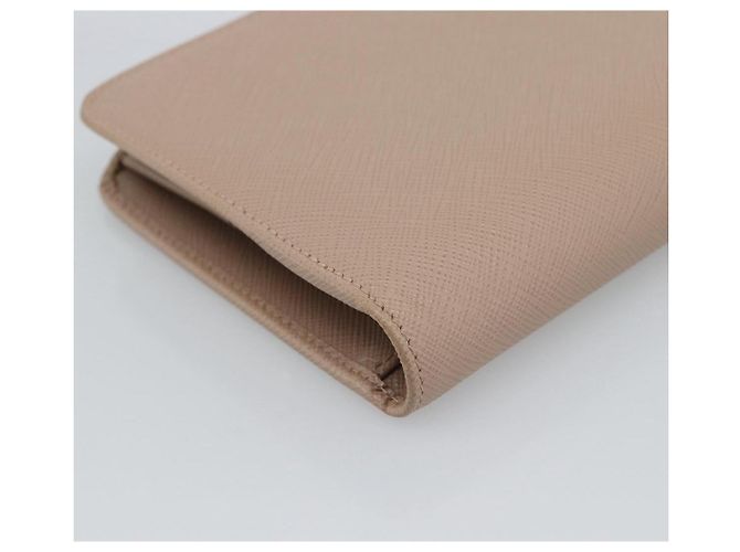 PRADA Long Wallet Safifano leather Pink Gold Tone - vista 16