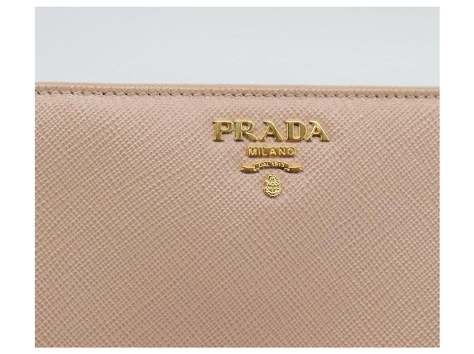PRADA Long Wallet Safifano leather Pink Gold Tone - vista 17