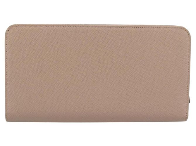 PRADA Long Wallet Safifano leather Pink Gold Tone - vista 2