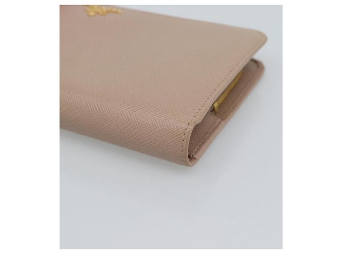 PRADA Long Wallet Safifano leather Pink Gold Tone - vista 7