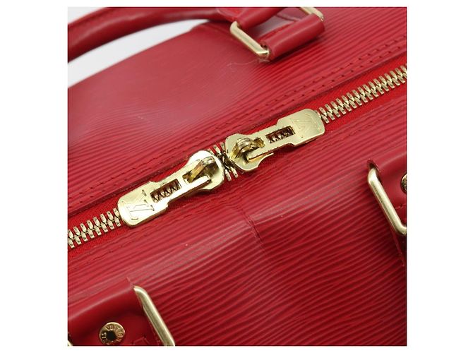LOUIS VUITTON Epi Keepall 45 Boston Bag Red M42977 LV - vista 10