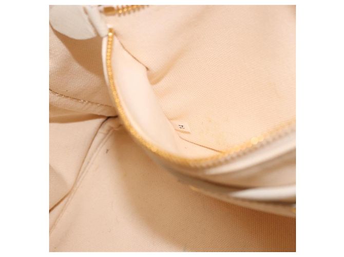 PRADA Canapa M Hand Bag Canvas Ivory Gold - vista 12