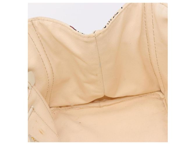 PRADA Canapa M Hand Bag Canvas Ivory Gold - vista 18