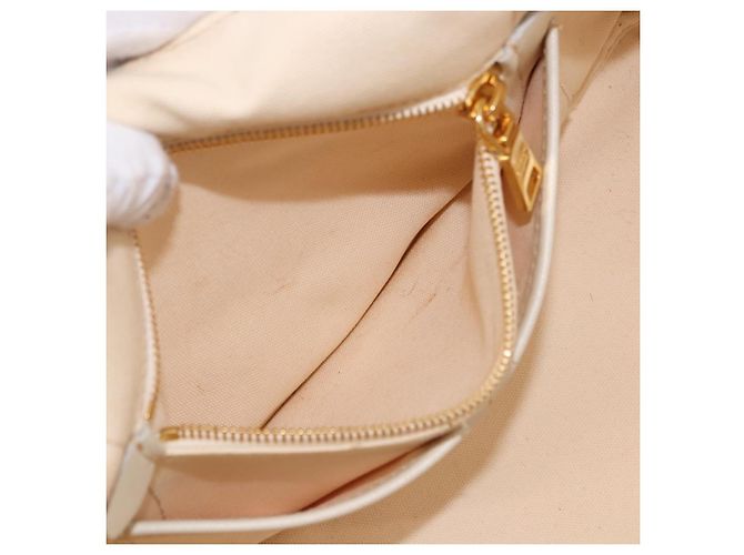 PRADA Canapa M Hand Bag Canvas Ivory Gold - vista 23