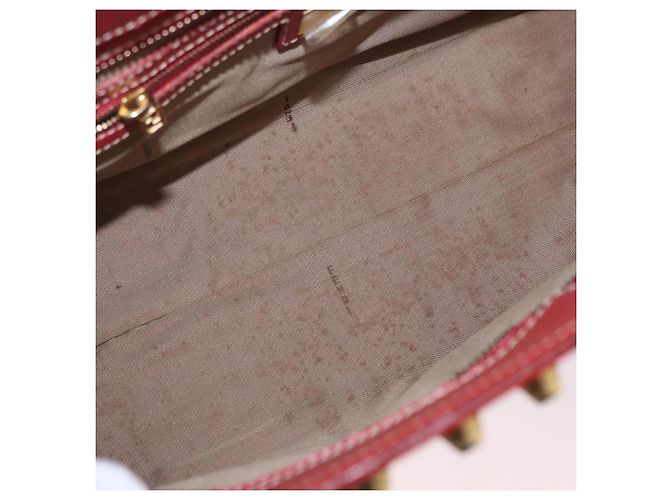 FENDI Zucchino Canvas Hand Bag Red Gold - vista 11