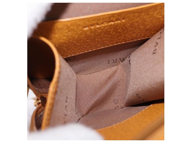 Bulgari BVLGARI Shoulder Bag Leather Brown Gold - vista 10