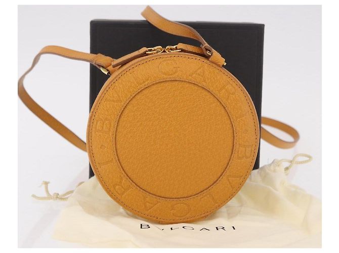 Bulgari BVLGARI Shoulder Bag Leather Brown Gold - vista 12