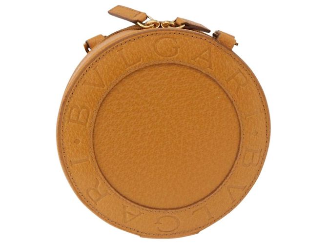 Bulgari BVLGARI Shoulder Bag Leather Brown Gold - vista 13